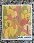 Swedish Dish Cloth: Fall Prints
