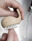 Wooden Whale Nail Brush