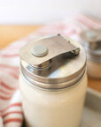 Pourable Jar Lid: Wide Mouth Stainless Steel