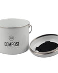 Compost Bin 0.8 Gallons - White