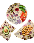 Beeswax Food Wrap: Meadow Magic Assorted 3 Pack