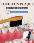 Bamboo Toothbrush Head: Pack of 4