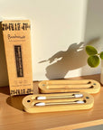 Reusable Ear Swabs in Bamboo Case