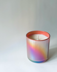 Pink Iridescent Candle: White Oak Vanilla