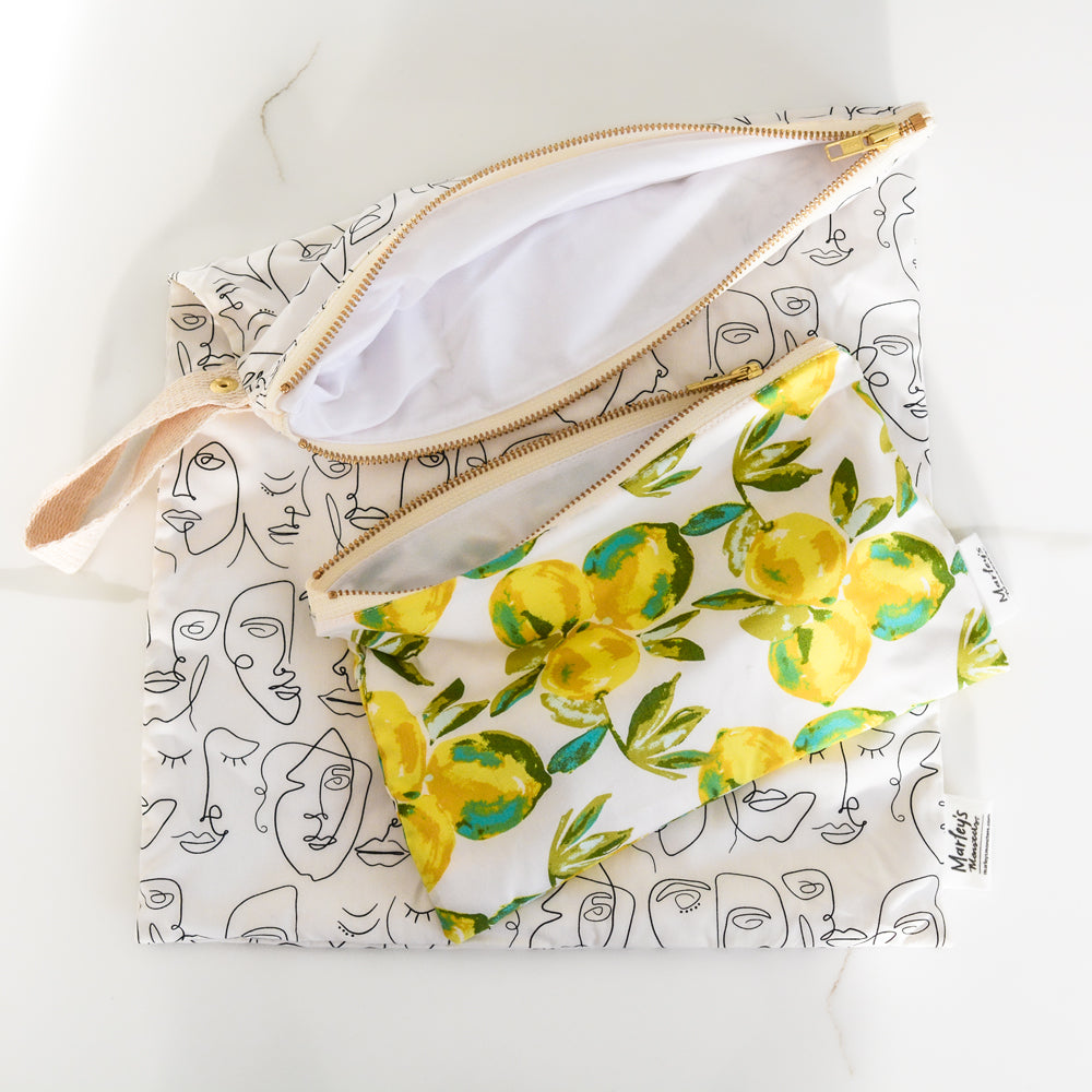 Wet Bag + Cosmetic Bag Bundle: Surprise Prints
