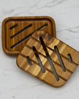 Wooden Soap Dish: Cedar