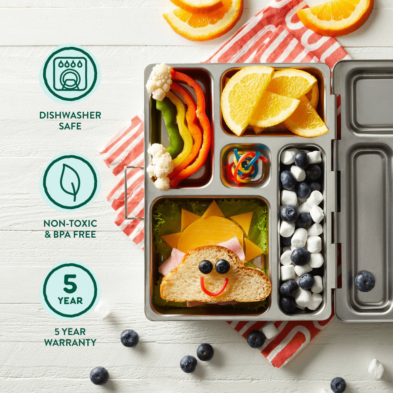 Stainless Steel Lunch Box: Rover and Launch