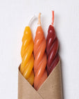 Spiral Beeswax Candles - Set of 3