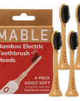Bamboo Toothbrush Head: Pack of 4