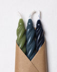 Spiral Beeswax Candles - Set of 3