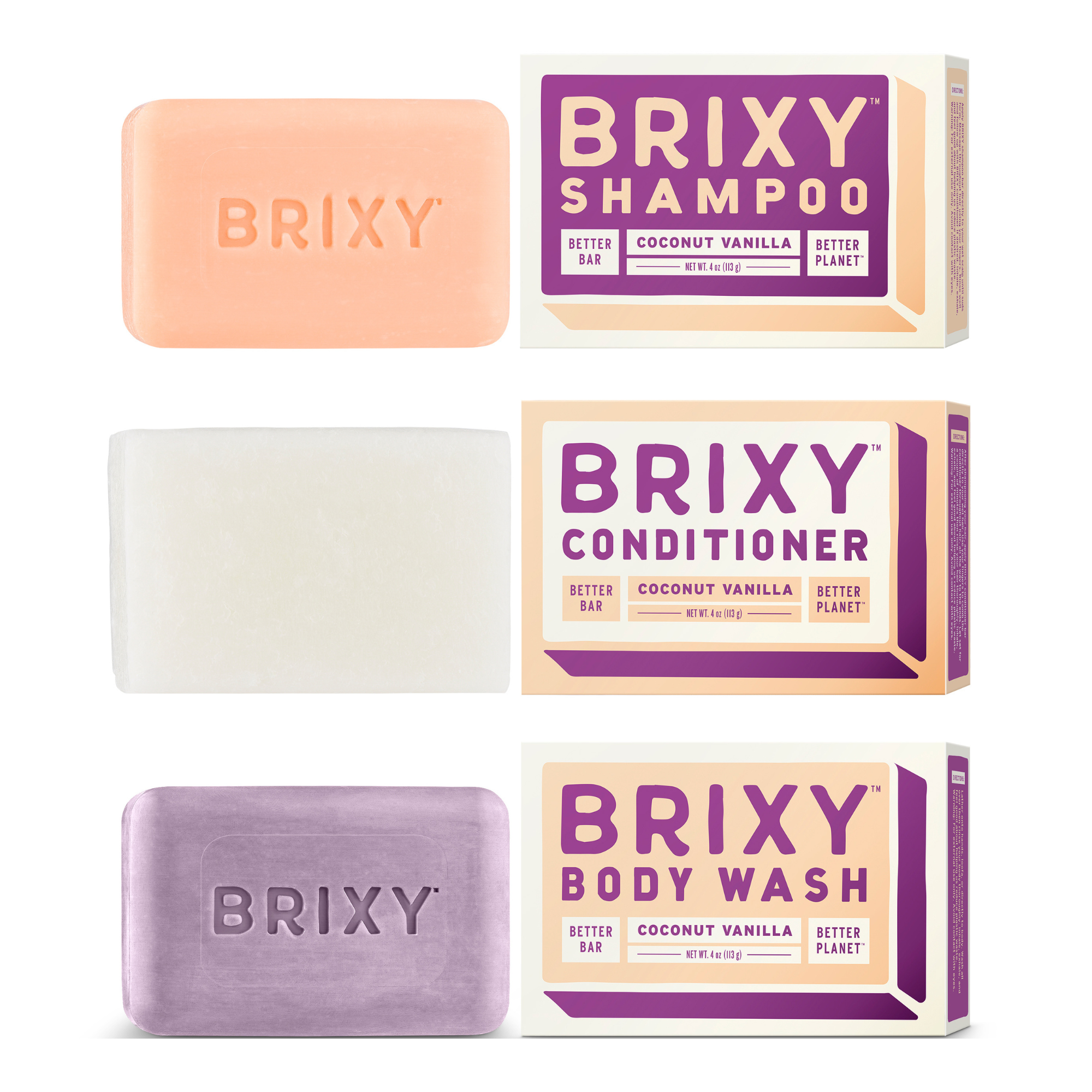Hair & Body Bar Gift Set: Brixy
