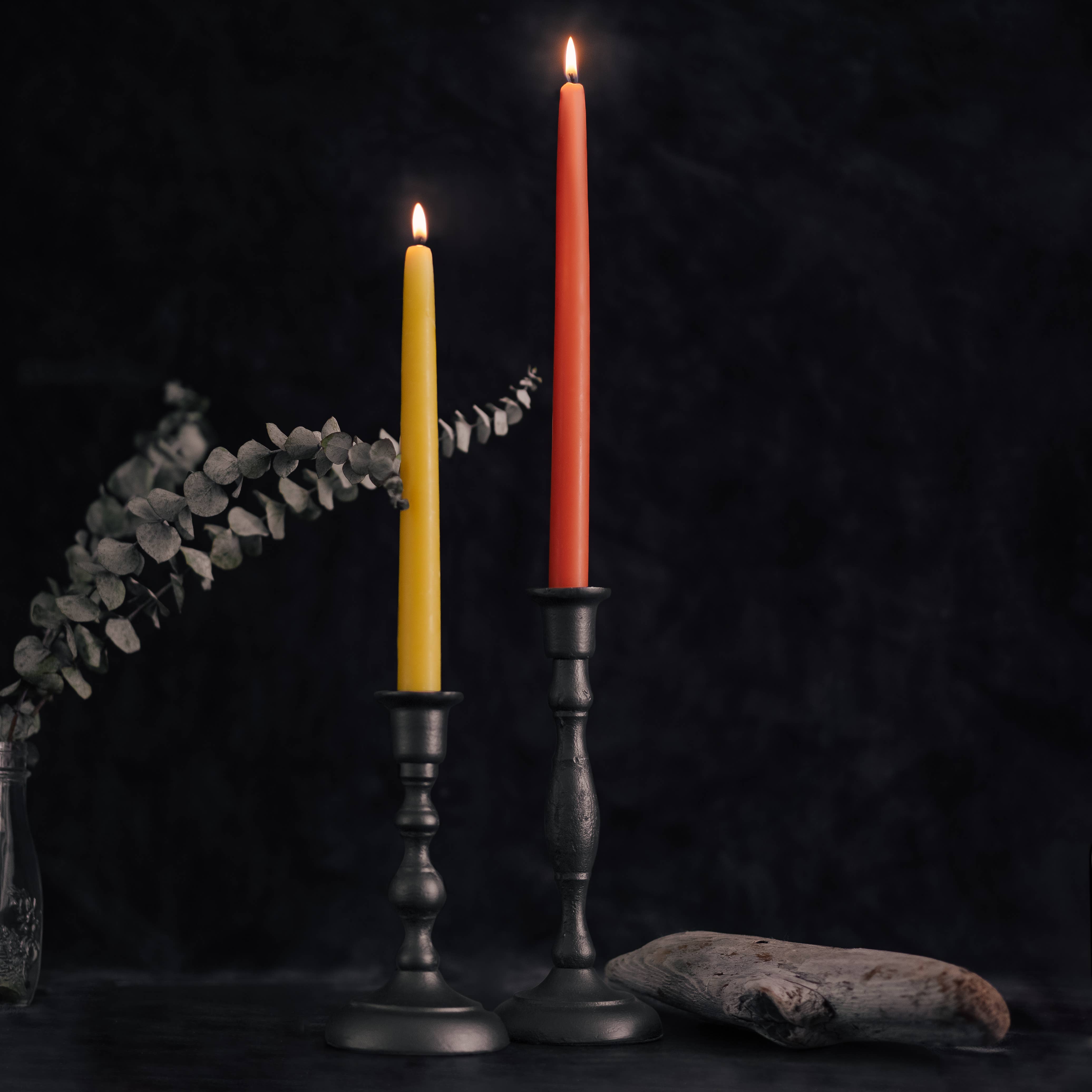 Beeswax Taper Candles: Dripless & Handmade
