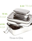 Stainless Steel Lunchbox: Classic or Giant