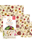 Beeswax Food Wrap: Meadow Magic Assorted 3 Pack