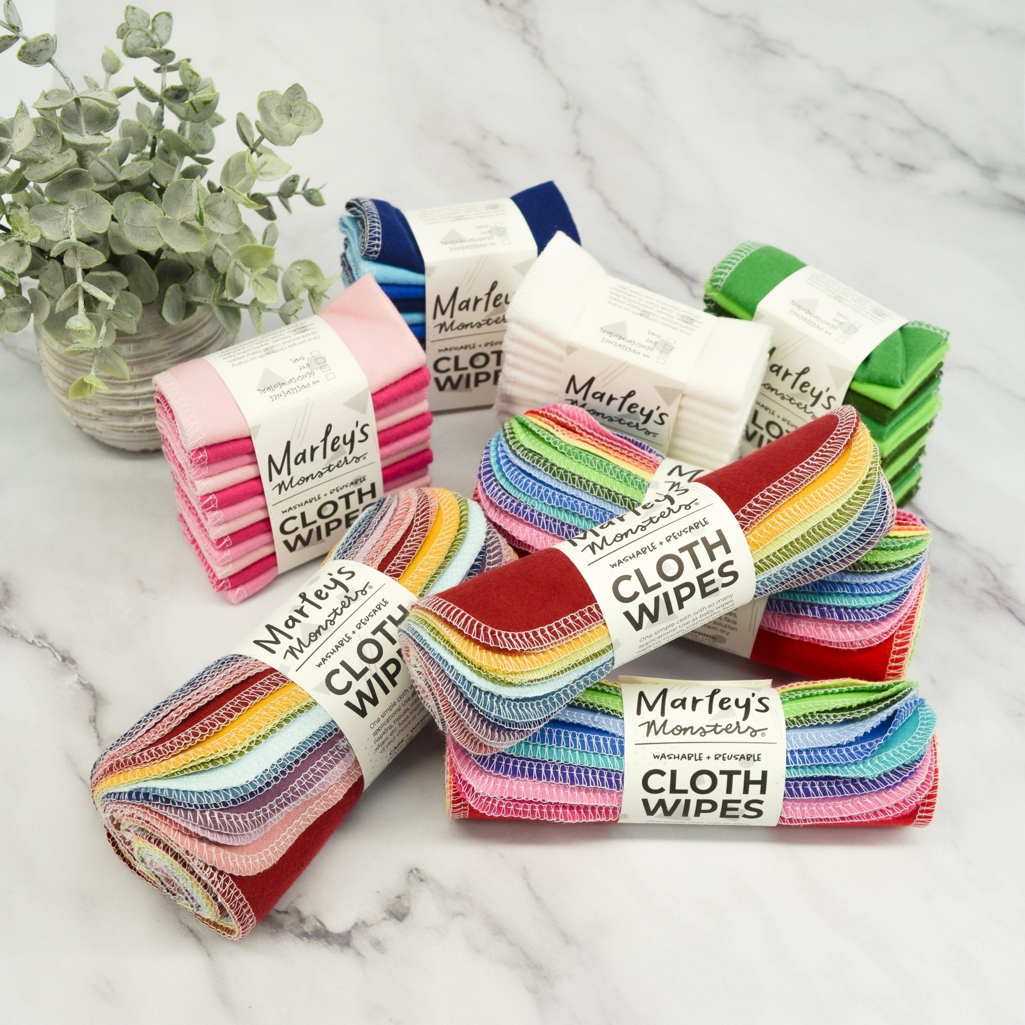 Cloth Wipes: Color Mixes - Marley's Monsters