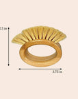 Bamboo Oval Vegetable Cleaning Brush