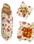 Beeswax Food Wrap: Meadow Magic Assorted 3 Pack