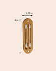 Reusable Ear Swabs in Bamboo Case