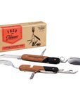 Camping Cutlery Tool, Wood