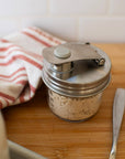 Pourable Jar Lid: Wide Mouth Stainless Steel