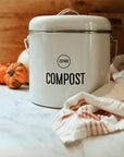 Compost Bin 0.8 Gallons - White