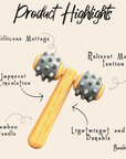 Bamboo Body Rolling Massage Tool