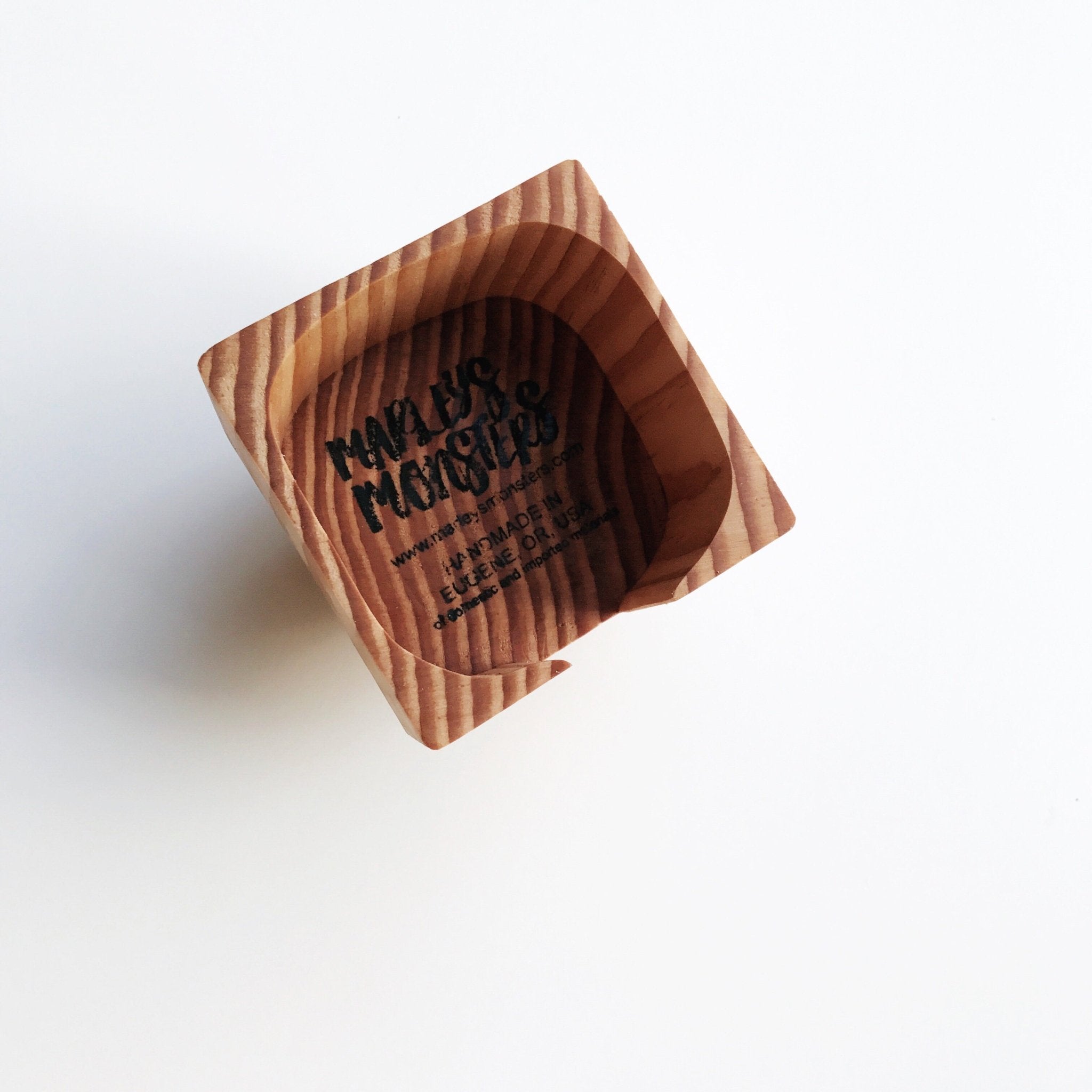 Facial Rounds Container: Wood - Marley's Monsters