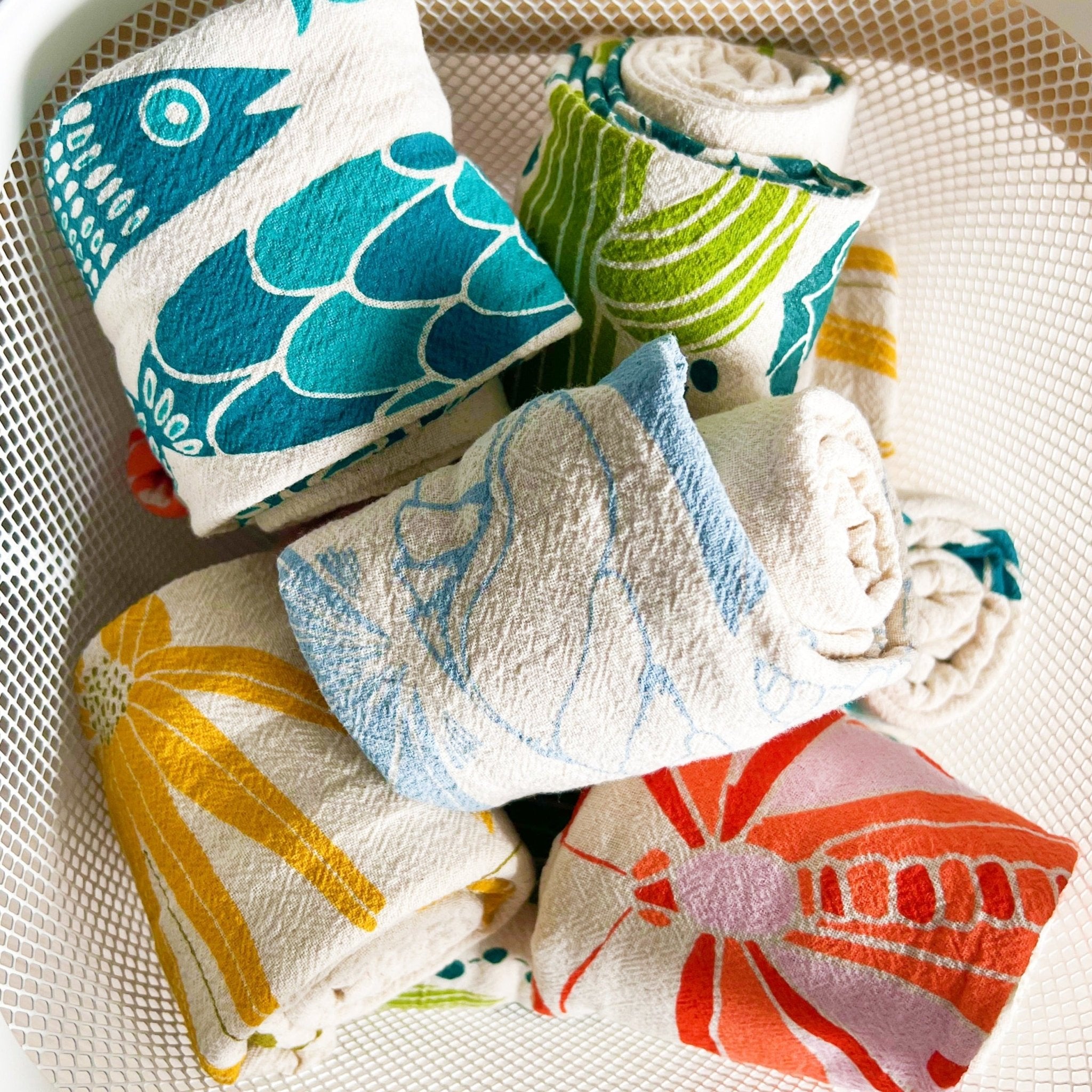 Flour Sack Tea Towel - Marley's Monsters