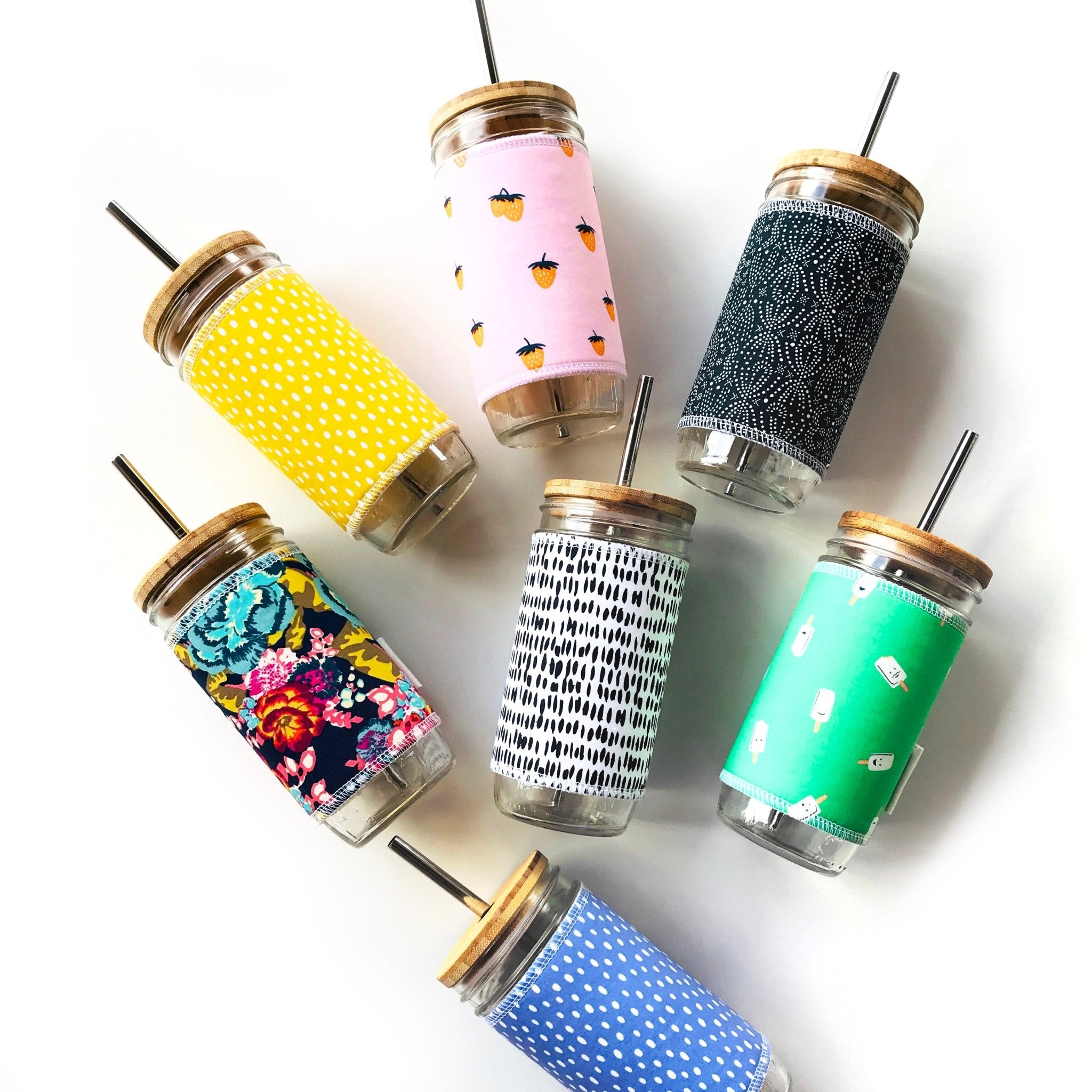 Glass Tumbler - Glass Tumbler with Straw