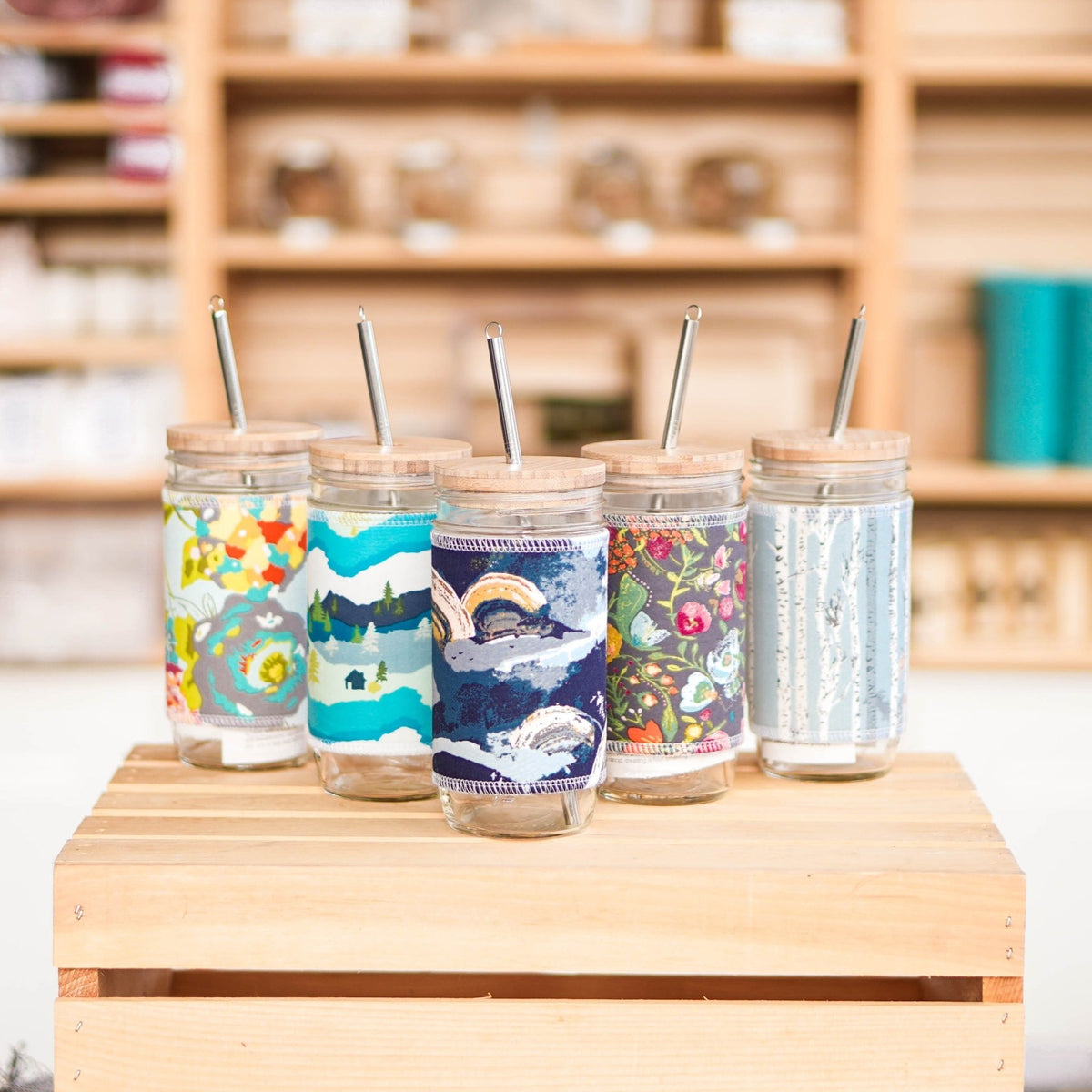 Glass Tumbler - Glass Tumbler with Straw | Marley's Monsters