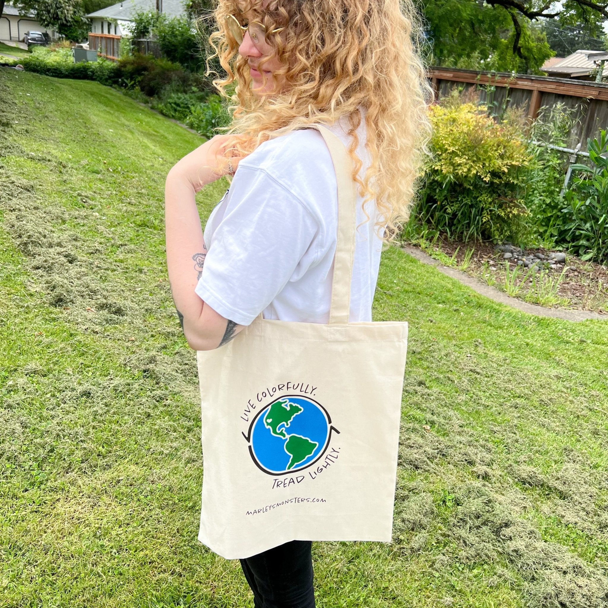 Marley's Monsters Live Colorfully Tote Bag - Marley's Monsters