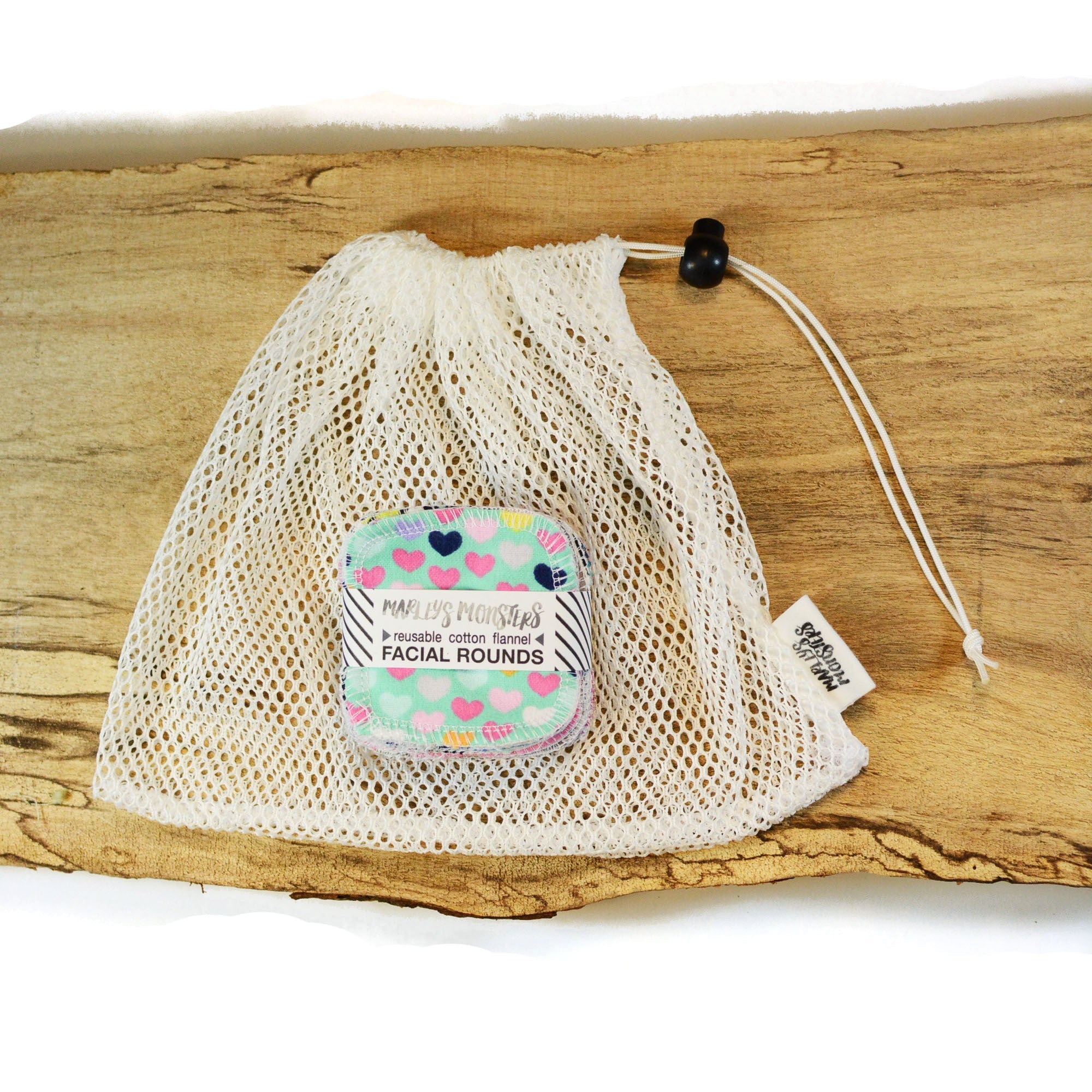 Mesh Laundry Bag & Facial Rounds Set - Marley's Monsters