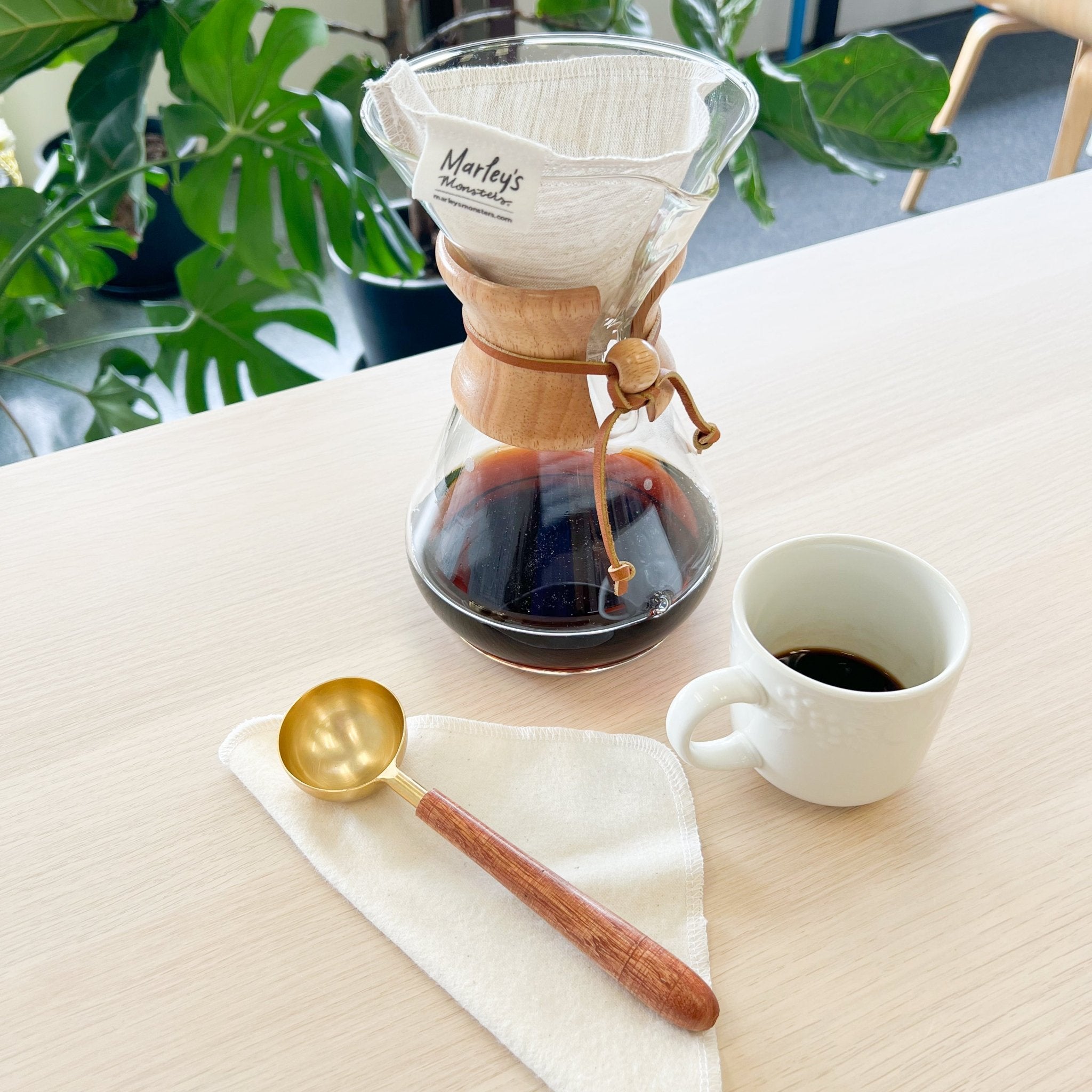 Organic Reusable Coffee Filters: Cone #4 - Marley's Monsters