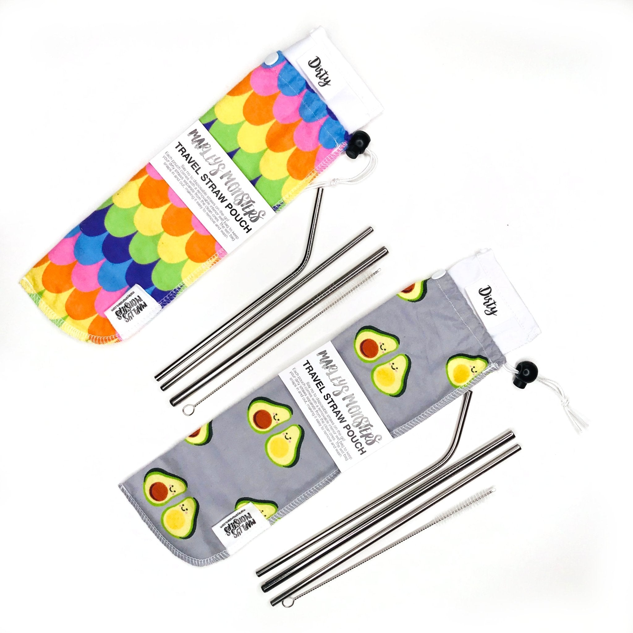 **Overstock** Straw Pouch - Marley's Monsters