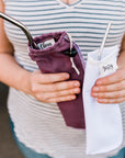 **Overstock** Straw Pouch: Linen - Marley's Monsters