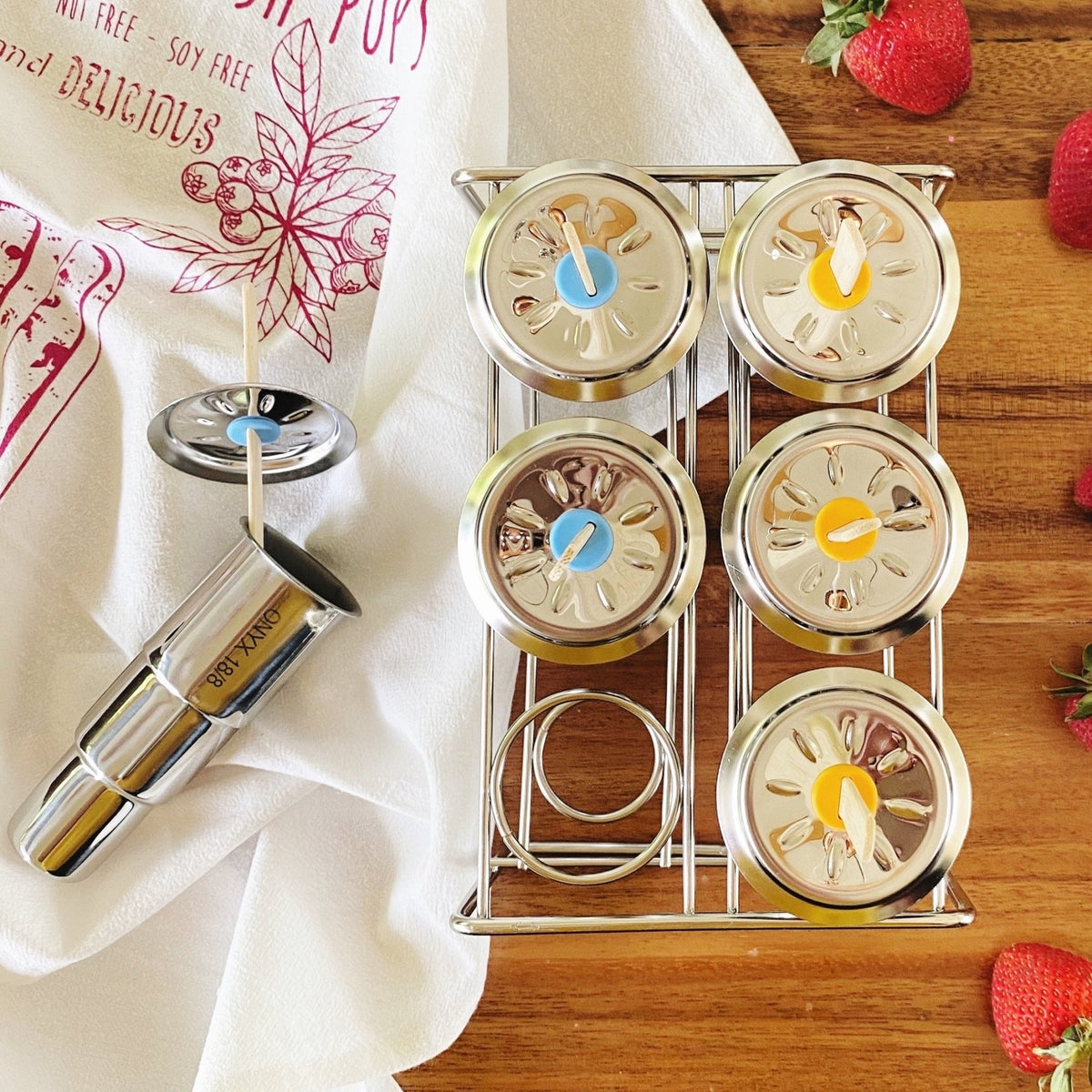 Stainless Steel Popsicle Mold Set - DIY Ice Pops | Marley's Monsters