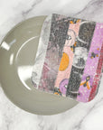 Scrap Felt Dish Cloth: Fall Prints - Marley's Monsters