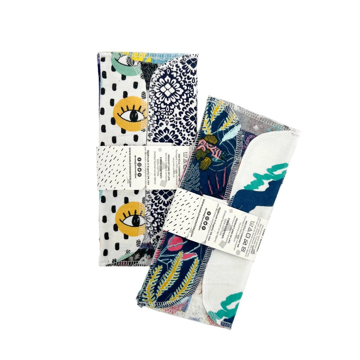 Scrap Felt Mop Pads: Set of 2 - Marley's Monsters