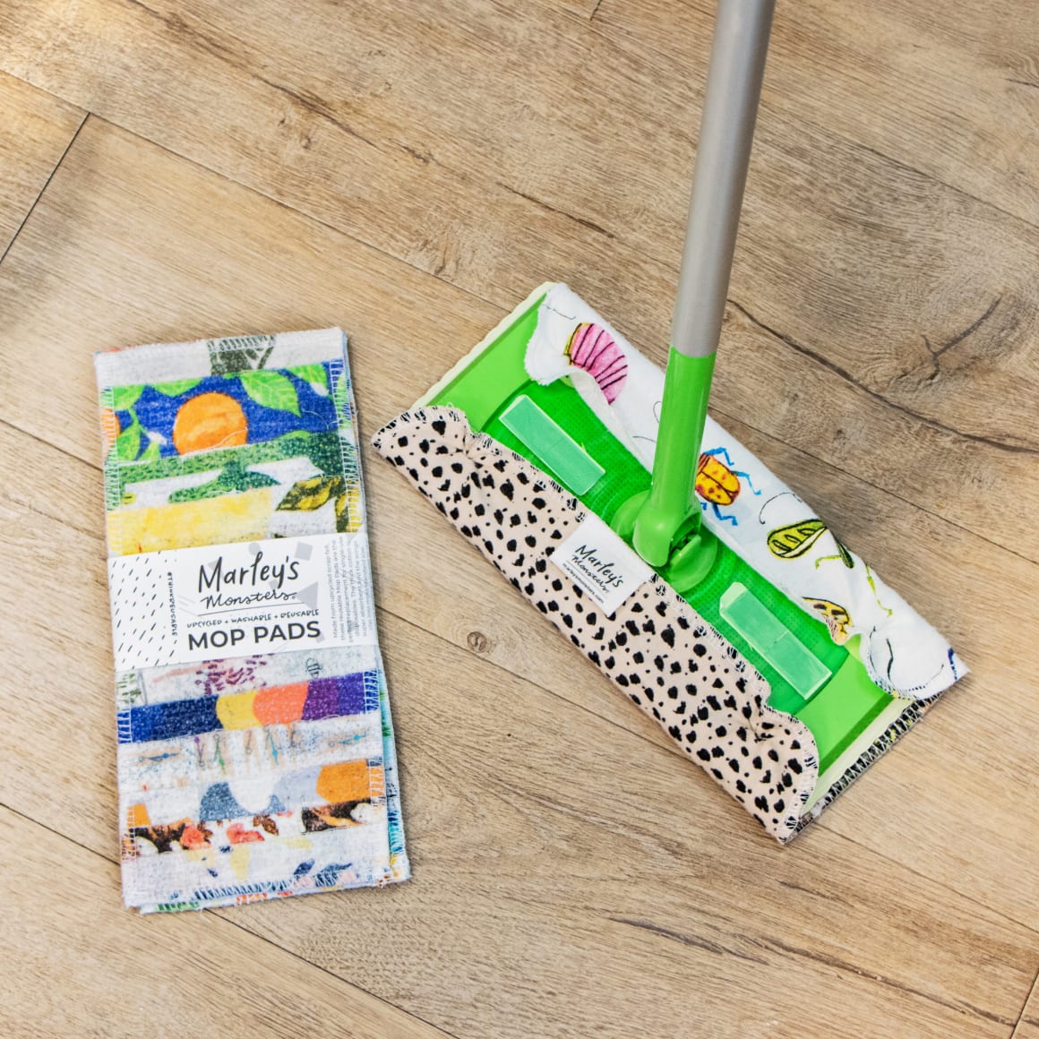 Scrap Felt Mop Pads: Set of 2 - Marley's Monsters