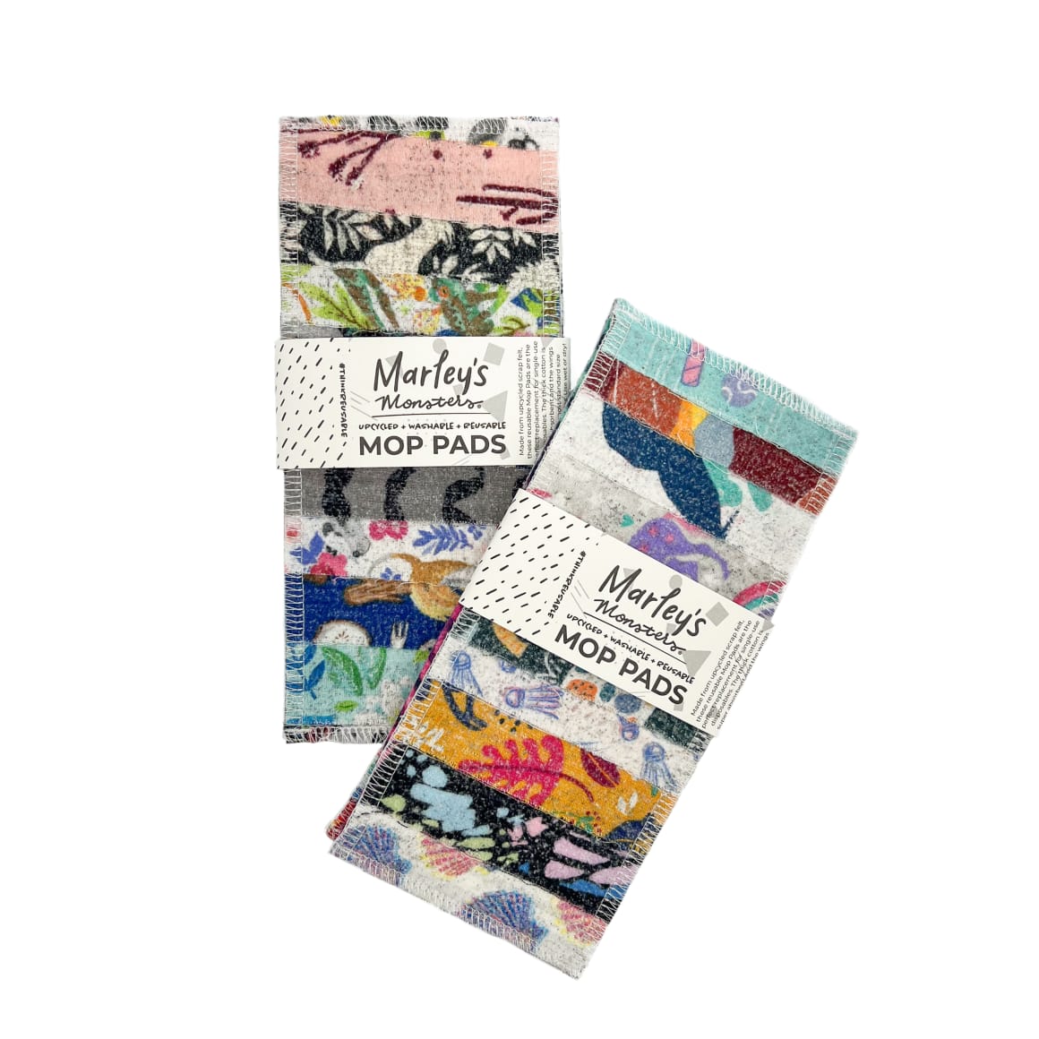 Scrap Felt Mop Pads: Set of 2 - Marley's Monsters