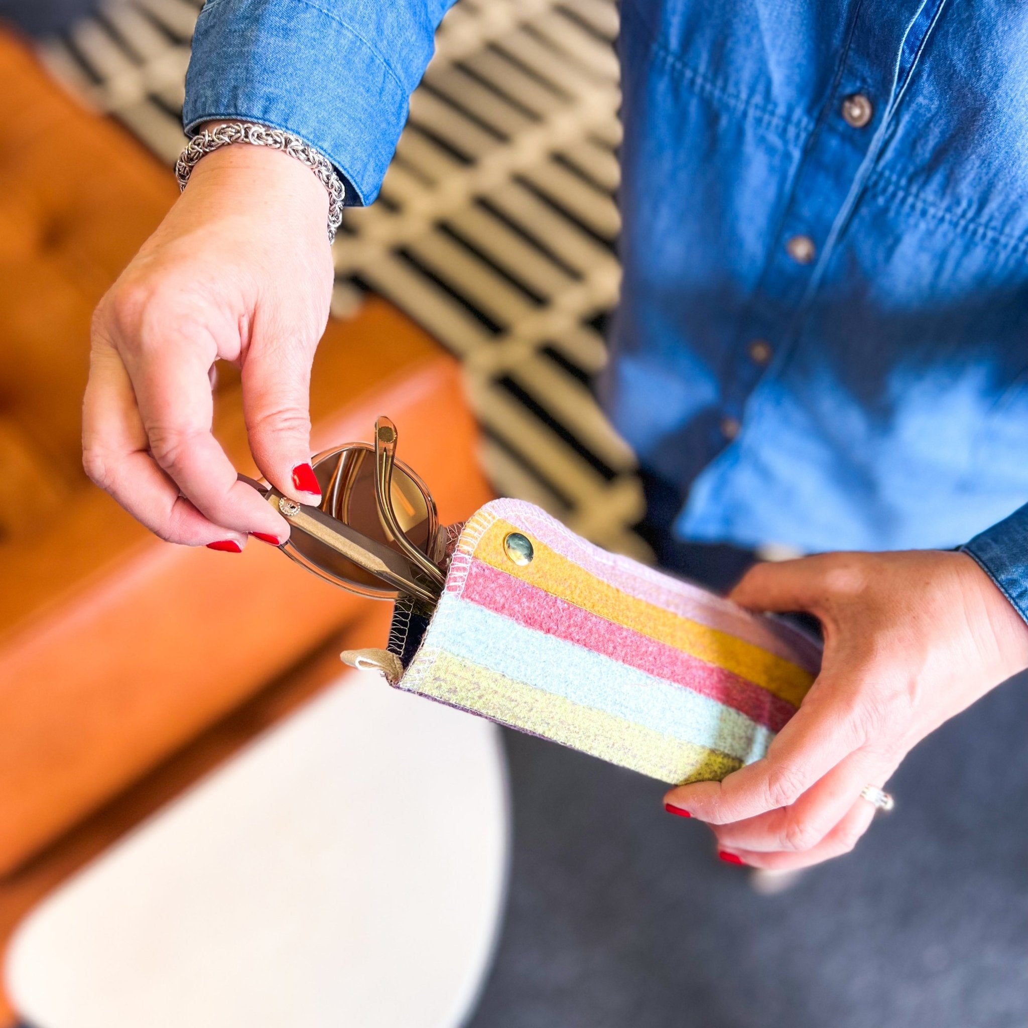 Scrap Felt Sunglass Sleeve - Marley's Monsters