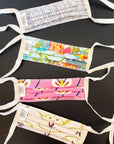 *Seconds* Face Mask: Ties - Lightweight Cotton - Marley's Monsters