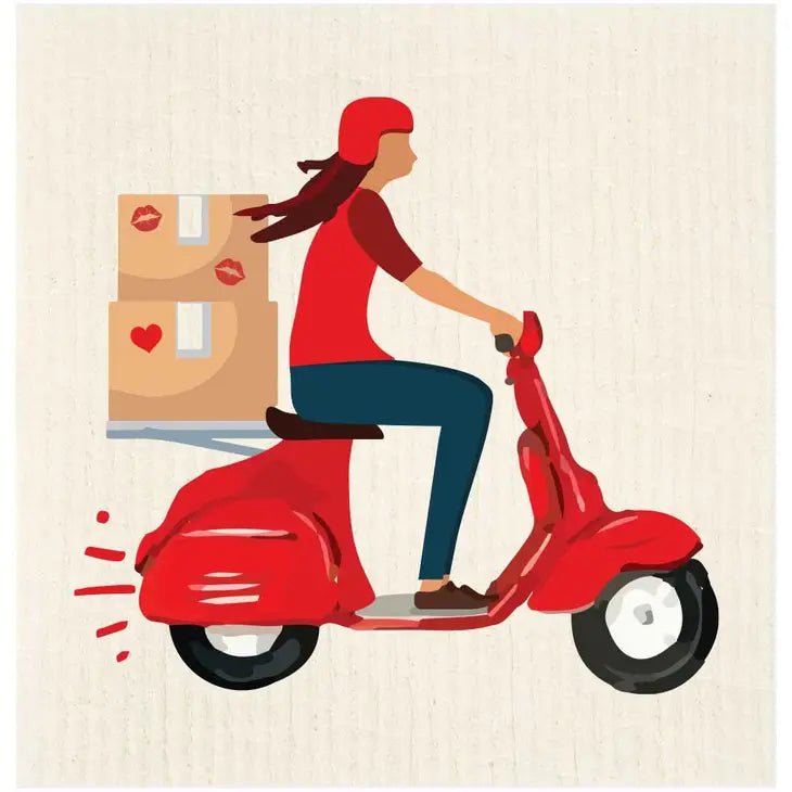 Swedish Dish Cloth: Valentine's Day Prints - Marley's Monsters