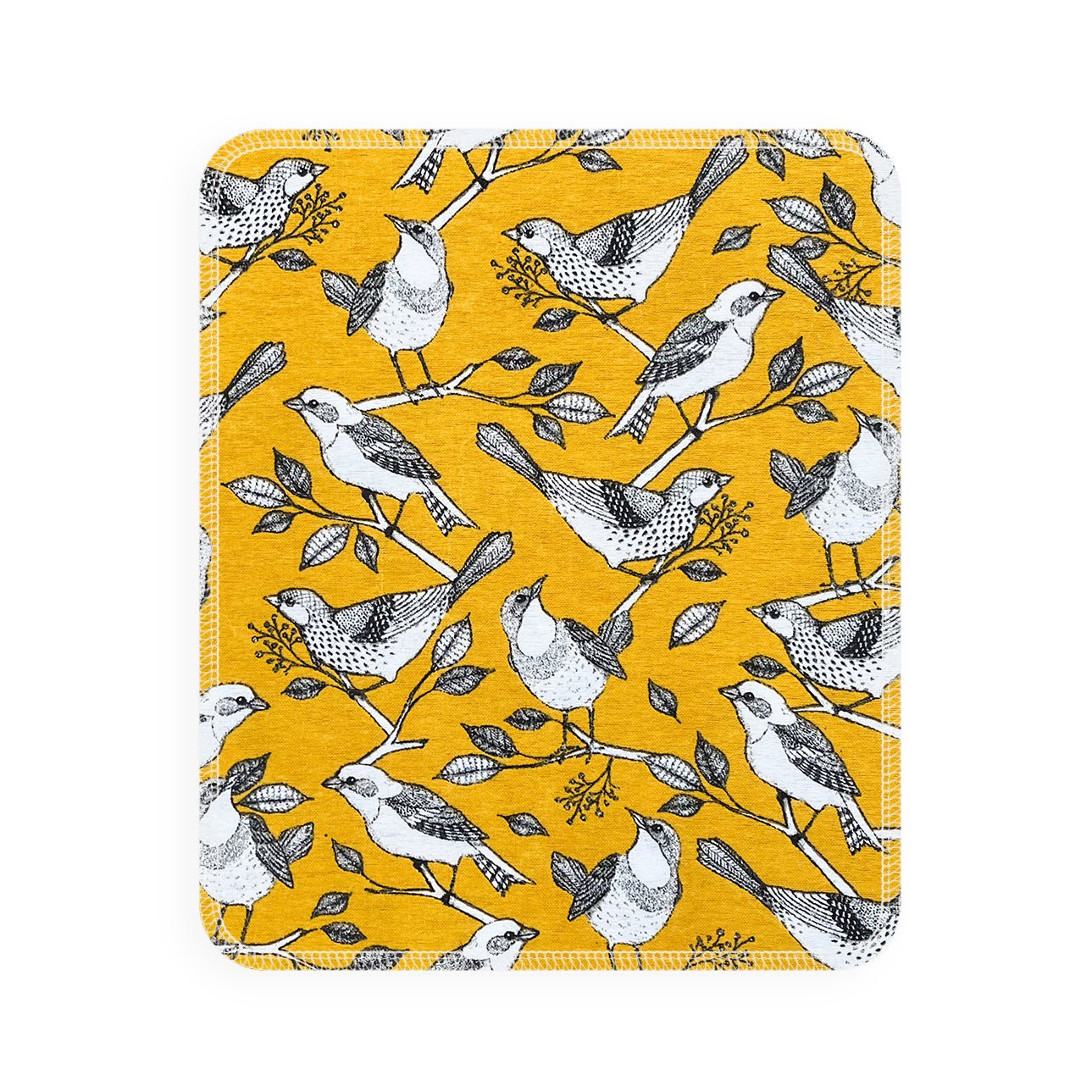 UNpaper® Towel Single: Birds on Mustard - Marley's Monsters
