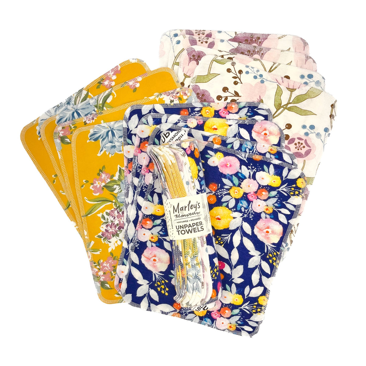 Marley's Monsters UNpaper Towel Roll 12 Count Blossom