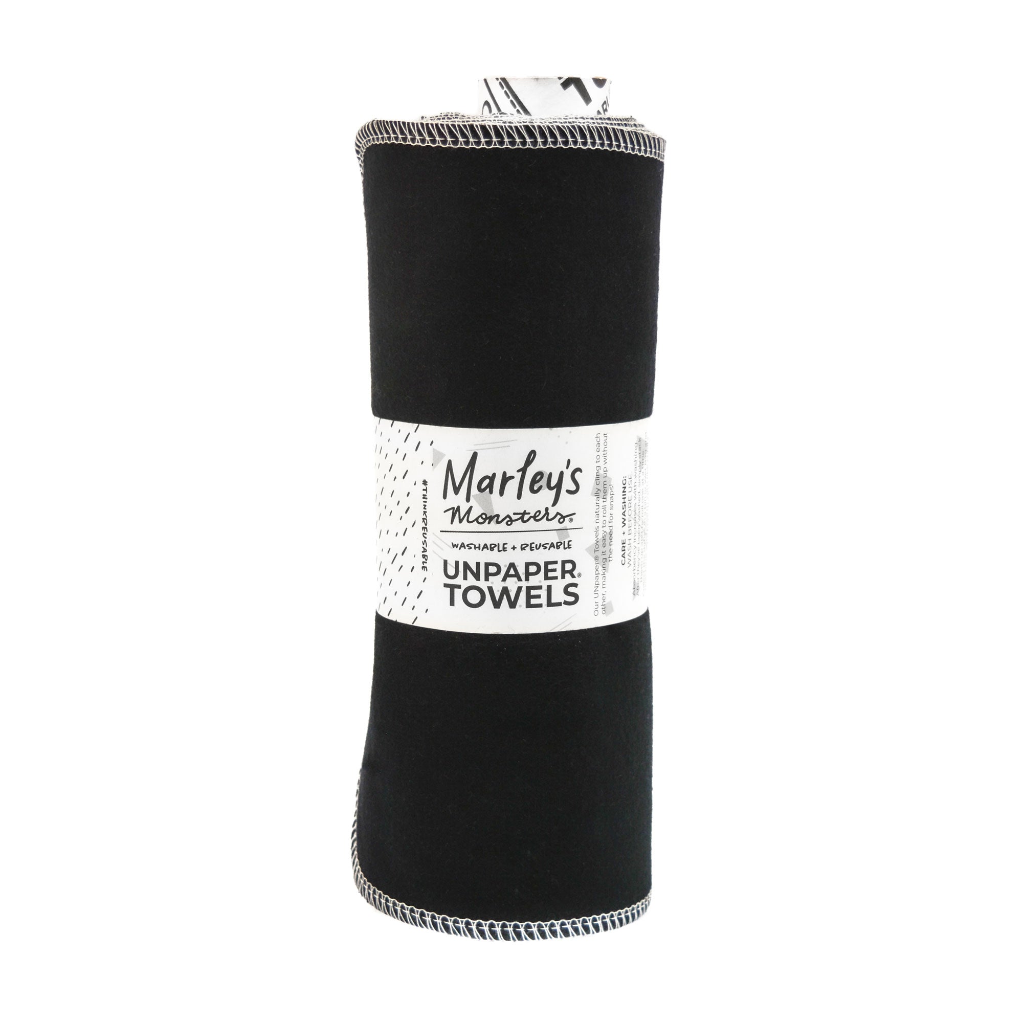 UNpaper® Towels: Color Mixes - Black - Marley's Monsters cotton flannel reusable paper towels