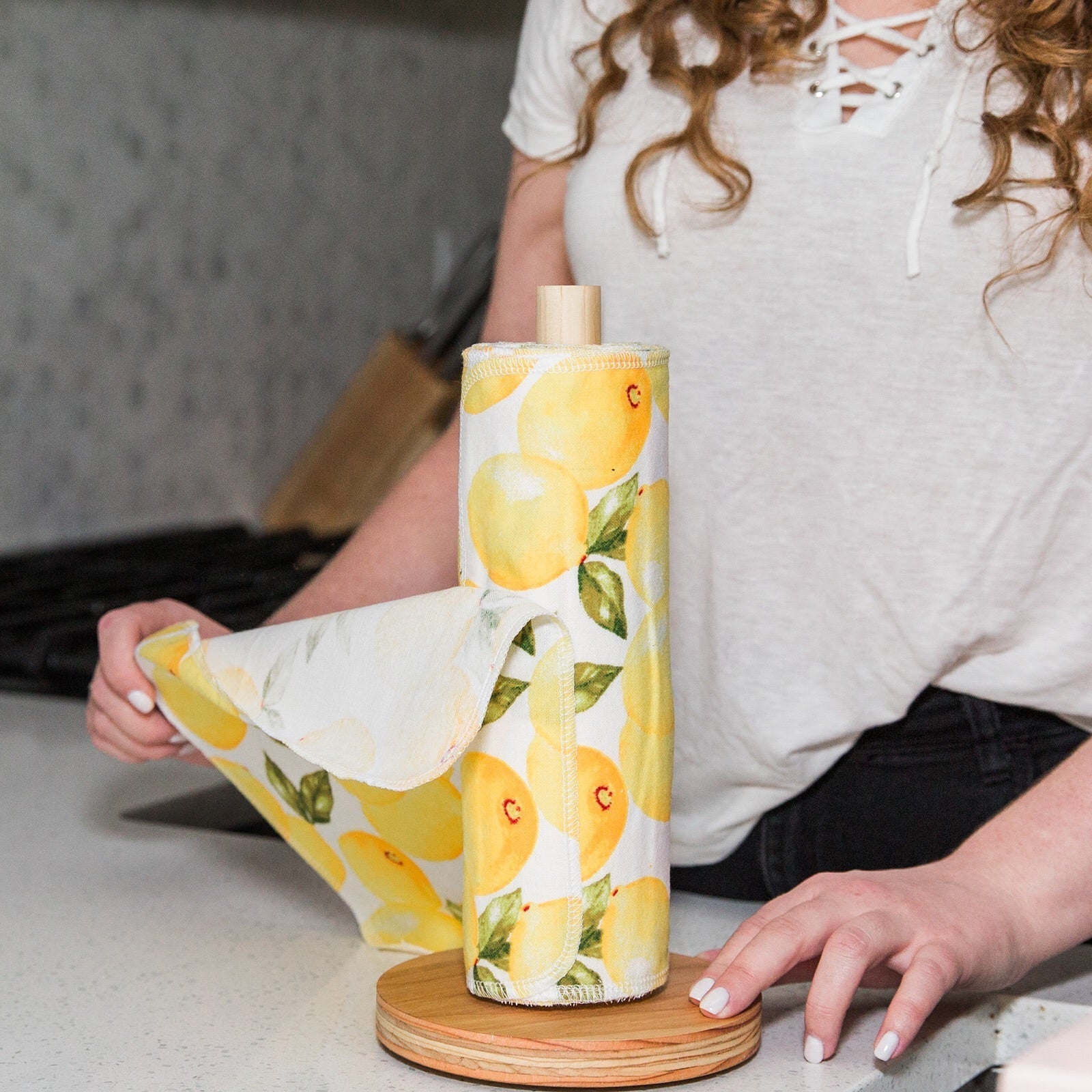 UNpaper® Towels + Holder: Vintage Fruits - Marley's Monsters