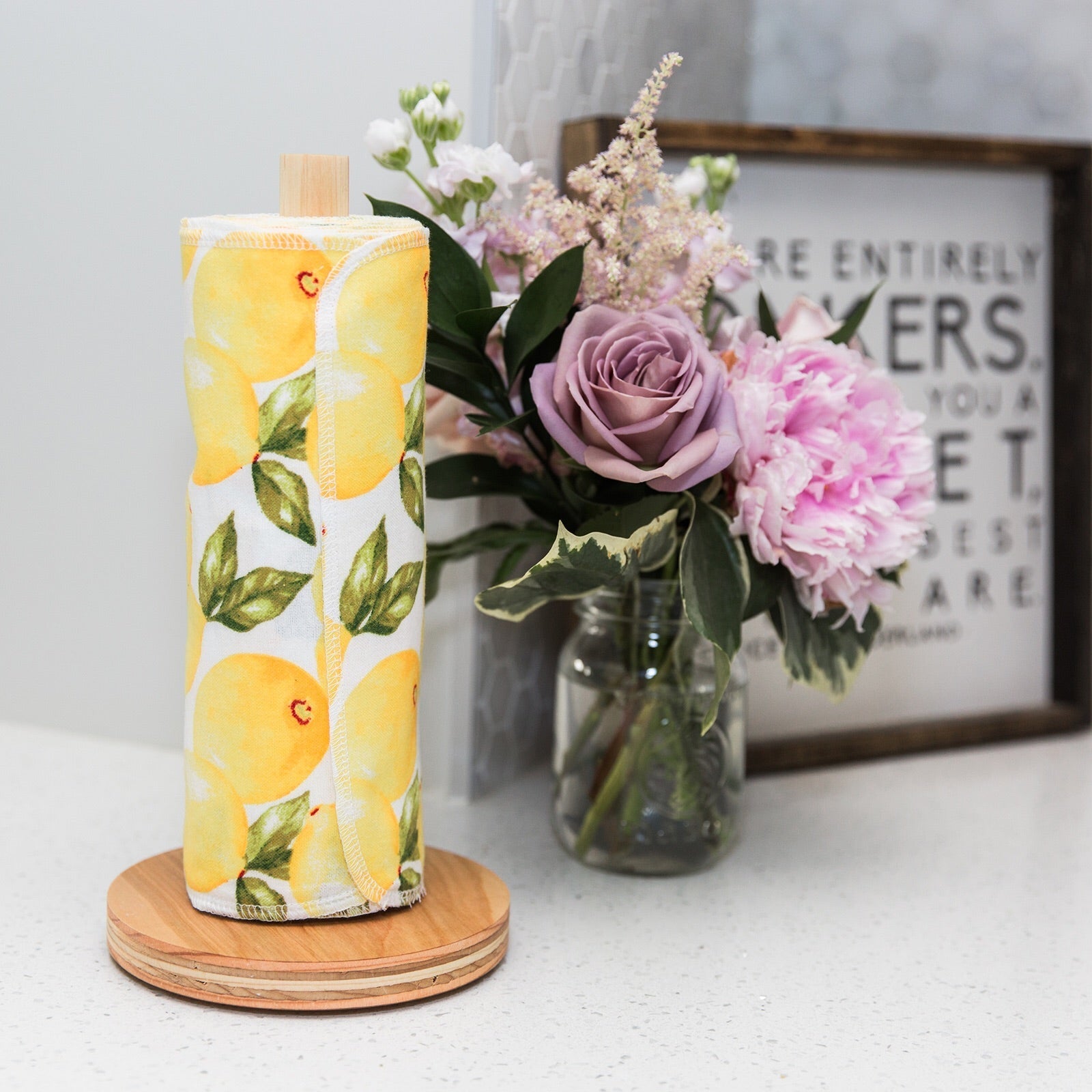 UNpaper® Towels + Holder: Vintage Fruits - Marley's Monsters