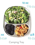 Camping Tray: Stainless Steel