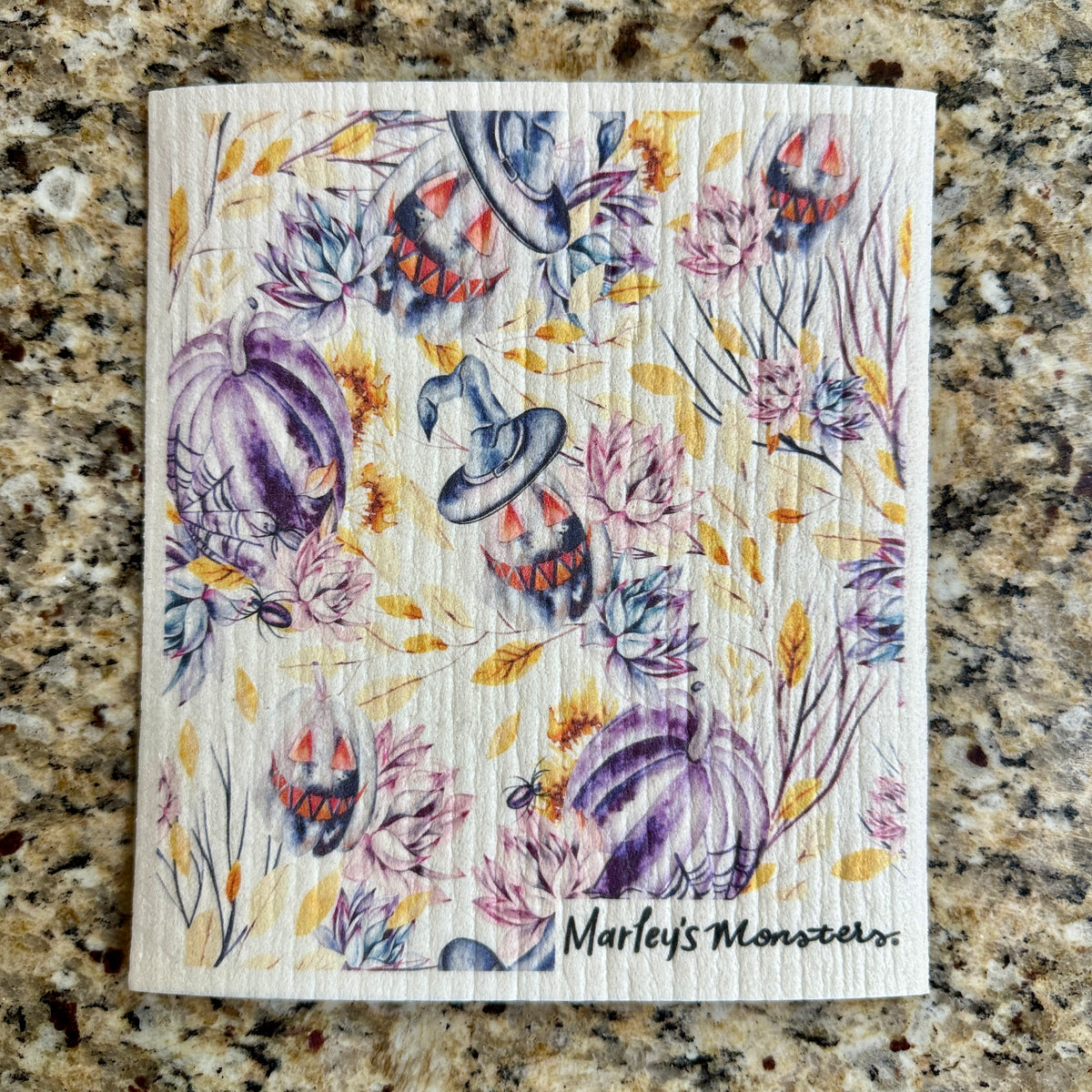 Swedish Dish Cloth: Spooky Halloween